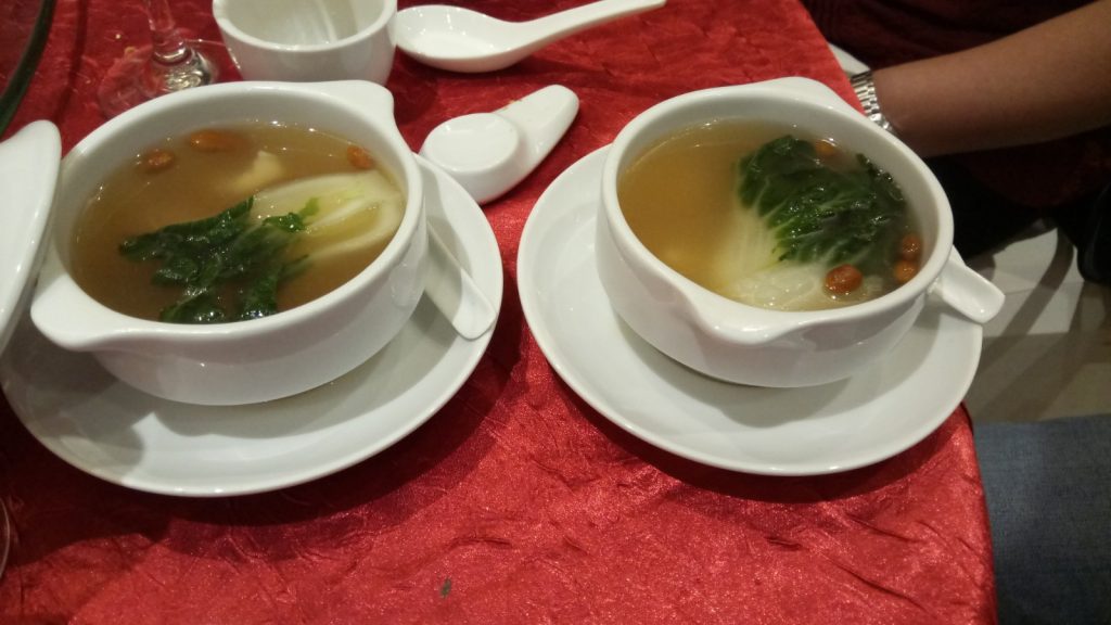 Hot soup for starters