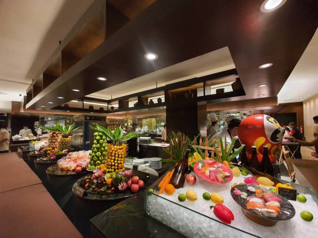 Tempting seafood display.