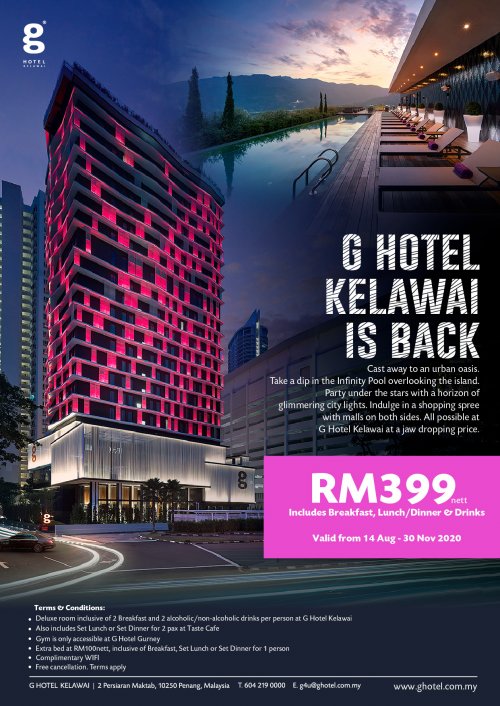 G Hotel Kelawai is back