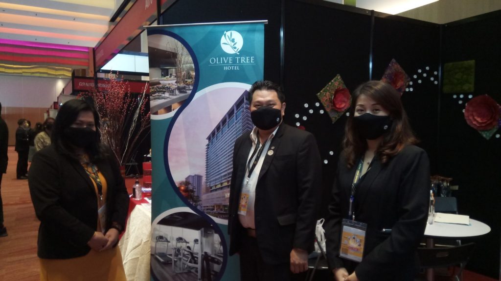 Olive Tree Hotel booth.