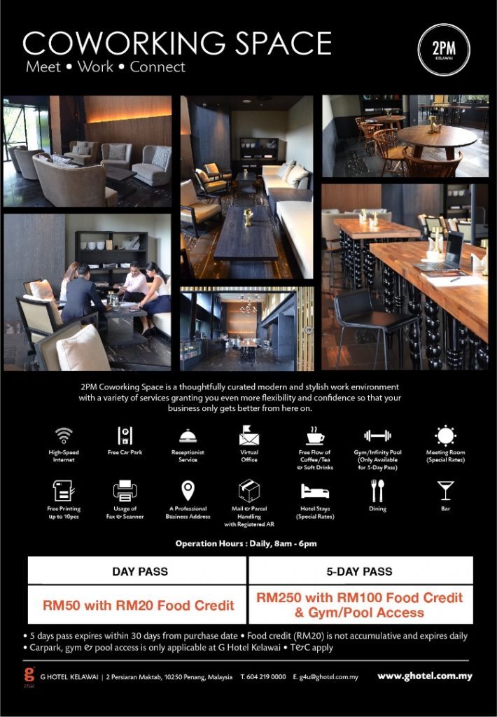 G Kelawai co working space