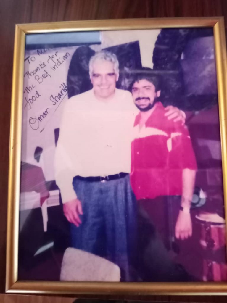 Picture of the legendary Omar Shrif with Mohan.