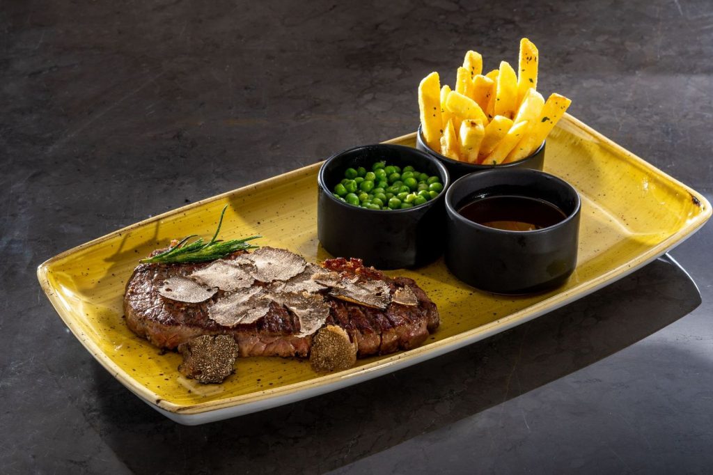 Steak and truffle