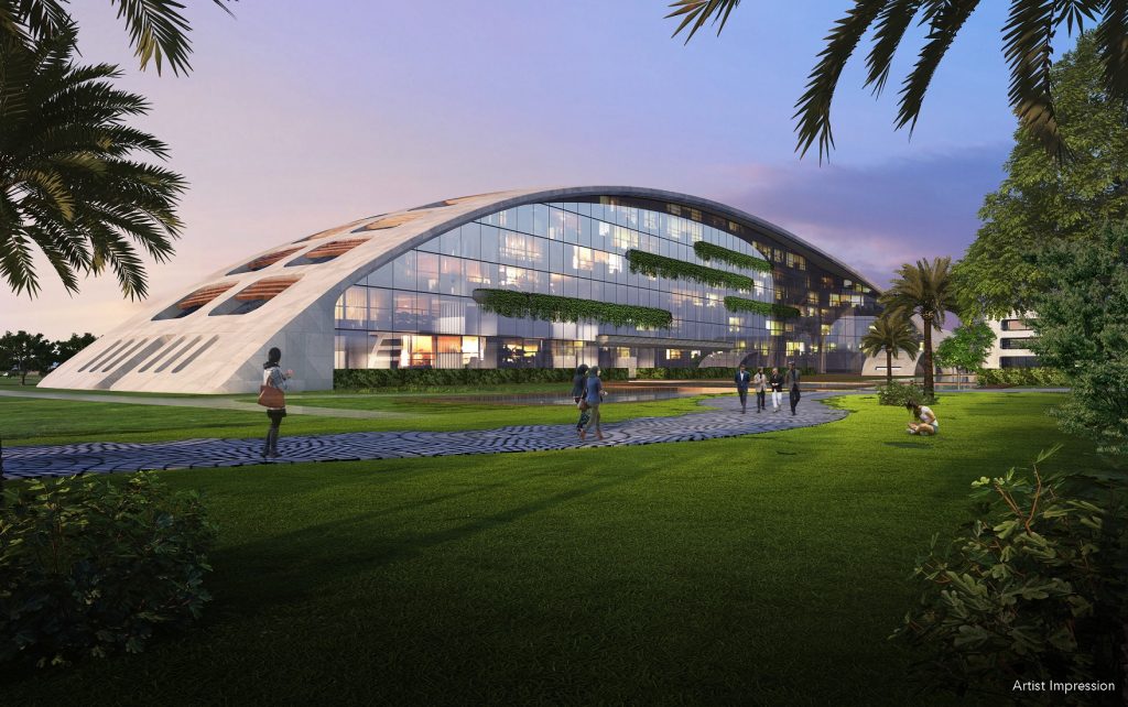 Another view of Dusit Thani Laguna Singapore.