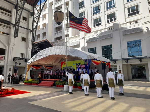 Flag raising