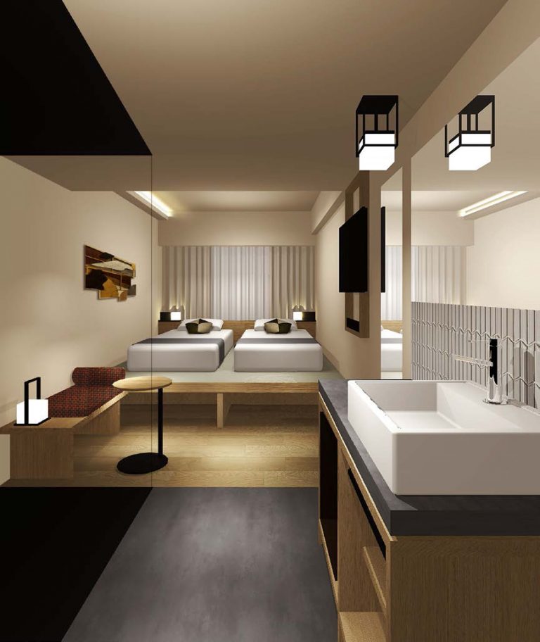 ASAI Kyoto Shijo’s thoughtfully compact rooms focus on the essentials for a highly comfortable stay