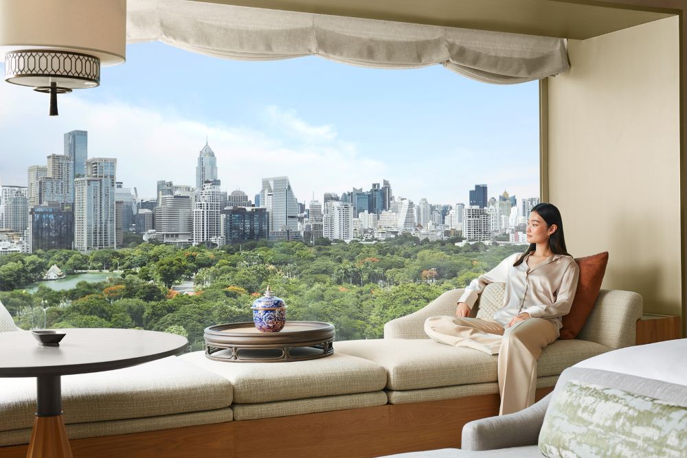 Dusit Thani Bangkok - every room faces the green expanse of Lumpini Park