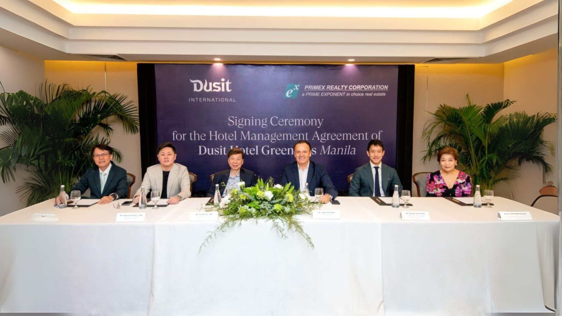 Dusit Greenhills Manila - signing