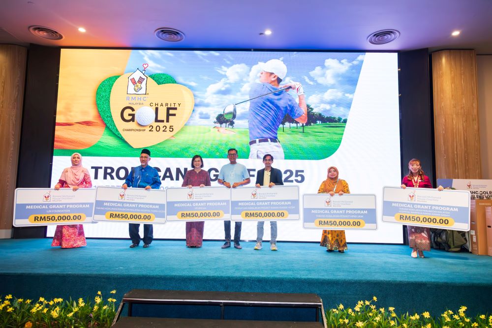 Recipients of the RMHC Malaysia Medical Grant, with each receiving RM50,000 to provide healthcare support to underprivileged children in Malaysia.