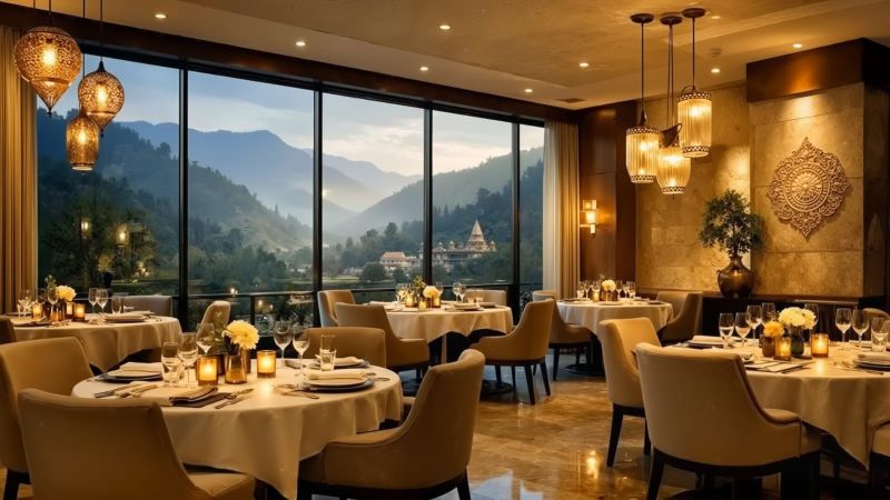 Dusit Princess Rishikesh - dining with a view